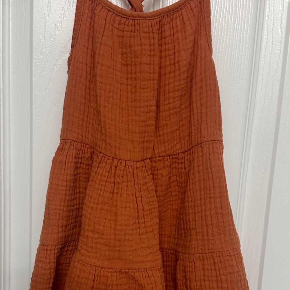 Cat & Jack Casual Kids Dress in Rust